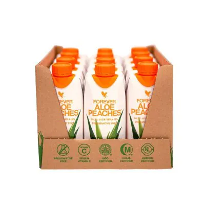 Forever Aloe Peaches 330ml 12 Pack