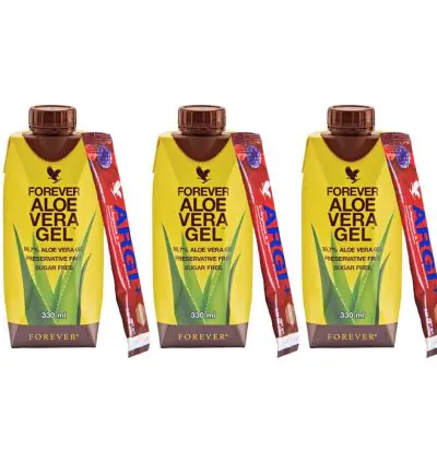 Forever Aloe Vera Gel 330ml + Argi+ Tripack
